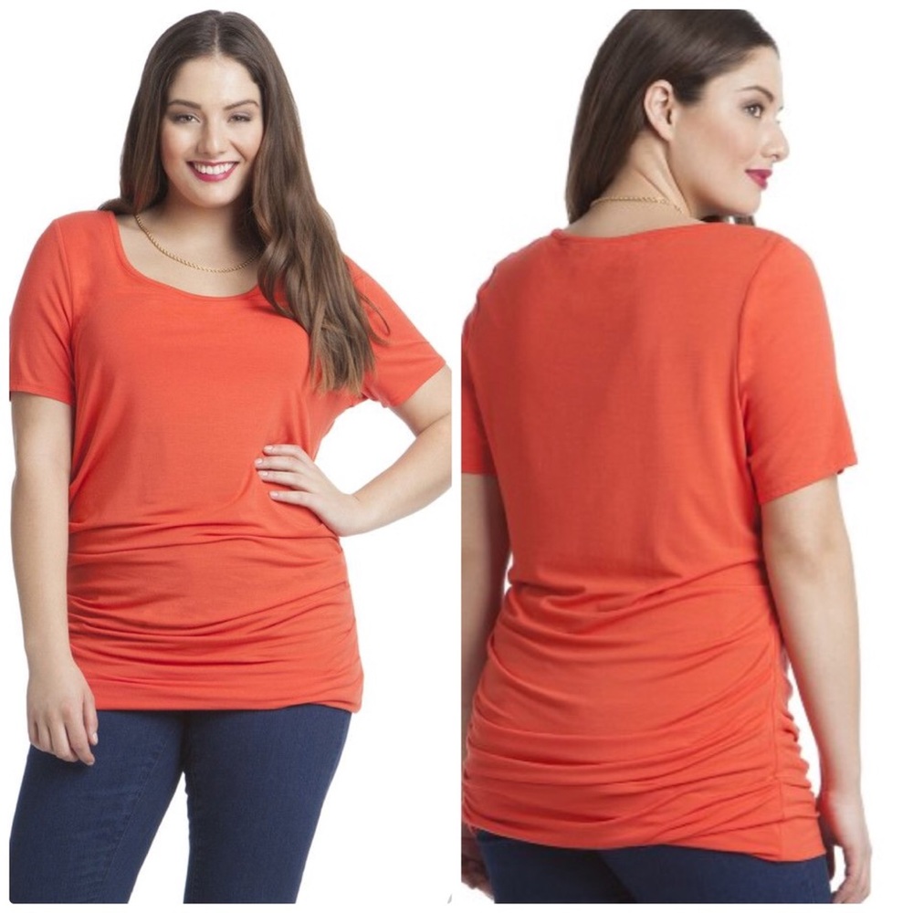 Lysse Red Coral Marais Shapewear Tee size Large